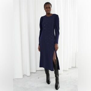 Navy Blue & Other Stories Dress NWT